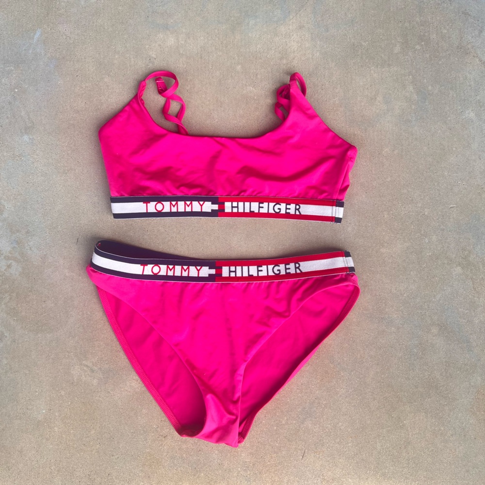 Tommy Hilfiger Vibrant Pink Swimwear